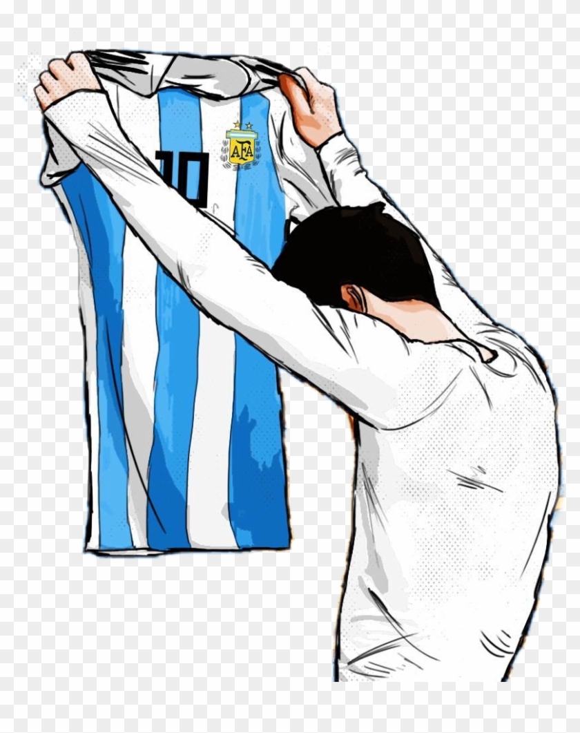 Drawing Messi Leo - Messi Goal Drawing Clipart #5222341