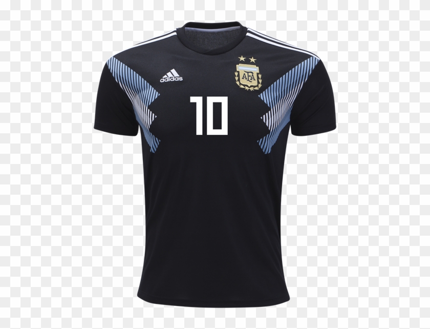Argentina 2018 Away Jersey Messi - Messi Jersey Argentina 2018 Clipart #5222645