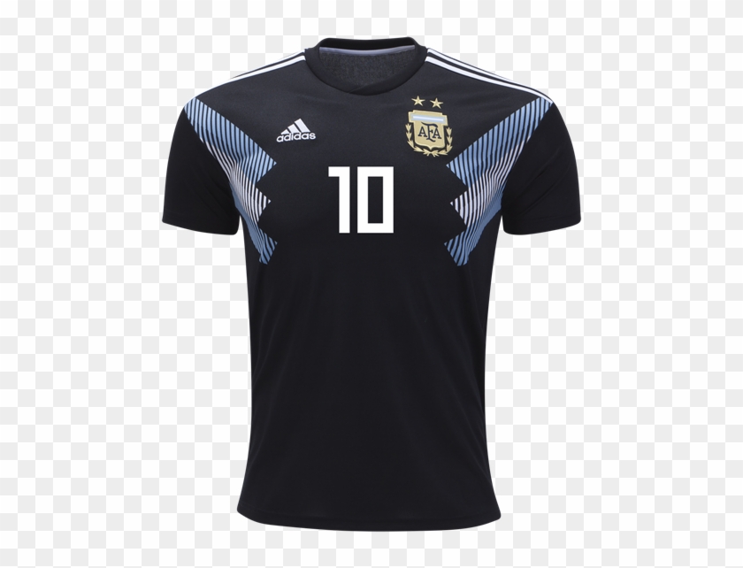 Argentina 2018 Away Jersey Messi - Messi Jersey Argentina 2018 Clipart