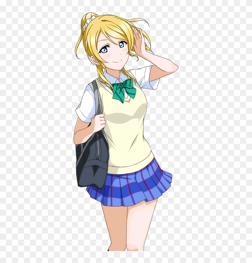 Download Images - Eli Ayase School Uniform Transparent Clipart #5222941