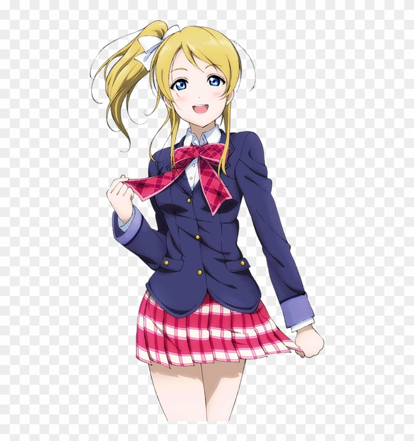 Ella Es La Idol Proveniente De Rusia Del Anime Love - Ayase Eli Red Uniform Transparent Clipart #5223302