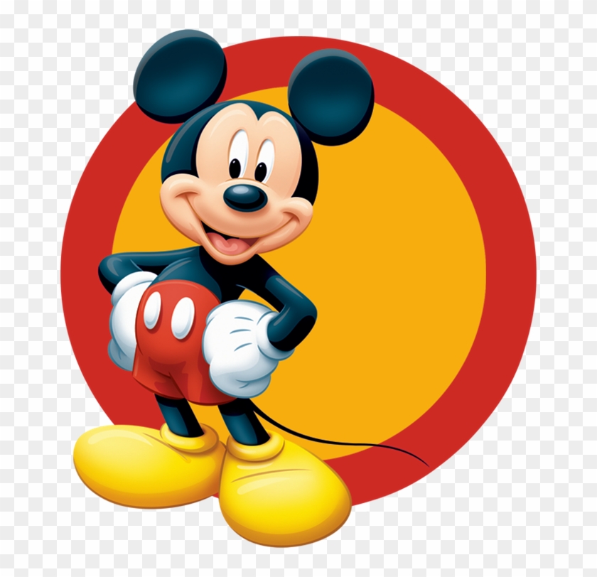 Mickey Mouse In A Circle Clipart #5223448