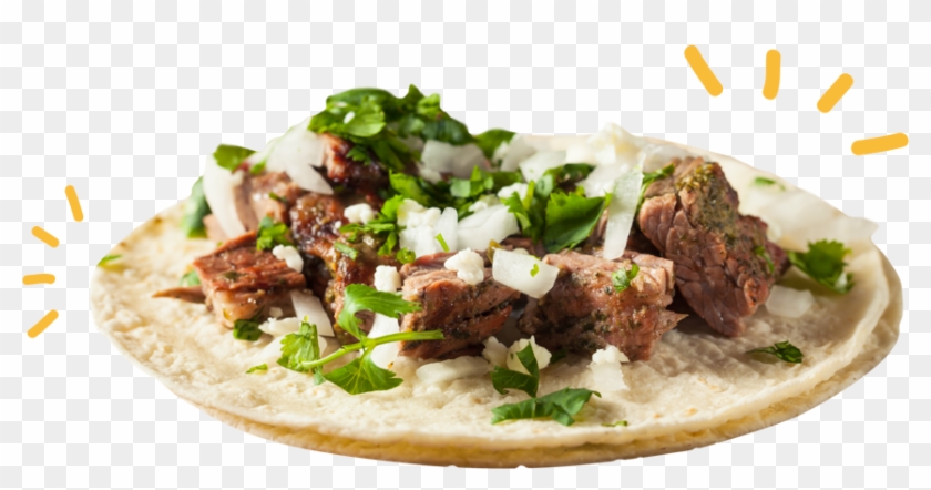 Tacos De Asada Png - Tacos With Onion And Celantro Clipart #5223488