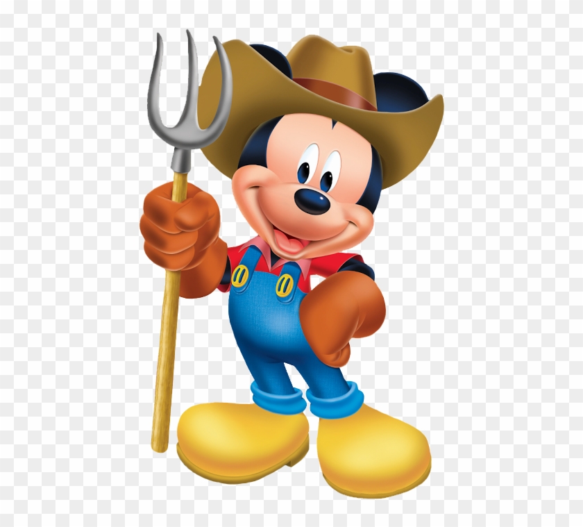 Farm Clipart Mickey Mouse - Mickey Mouse Farmer Png Transparent Png