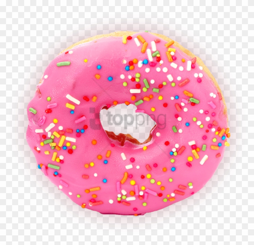Free Png Pink Donut Png Png Image With Transparent - Donut With Transparent Background Clipart #5224140