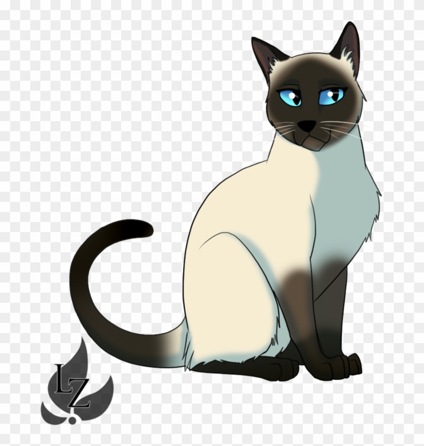 Image Result For Cartoon Siamese Cat - Siamese Cat Drawing Png Clipart #5224211