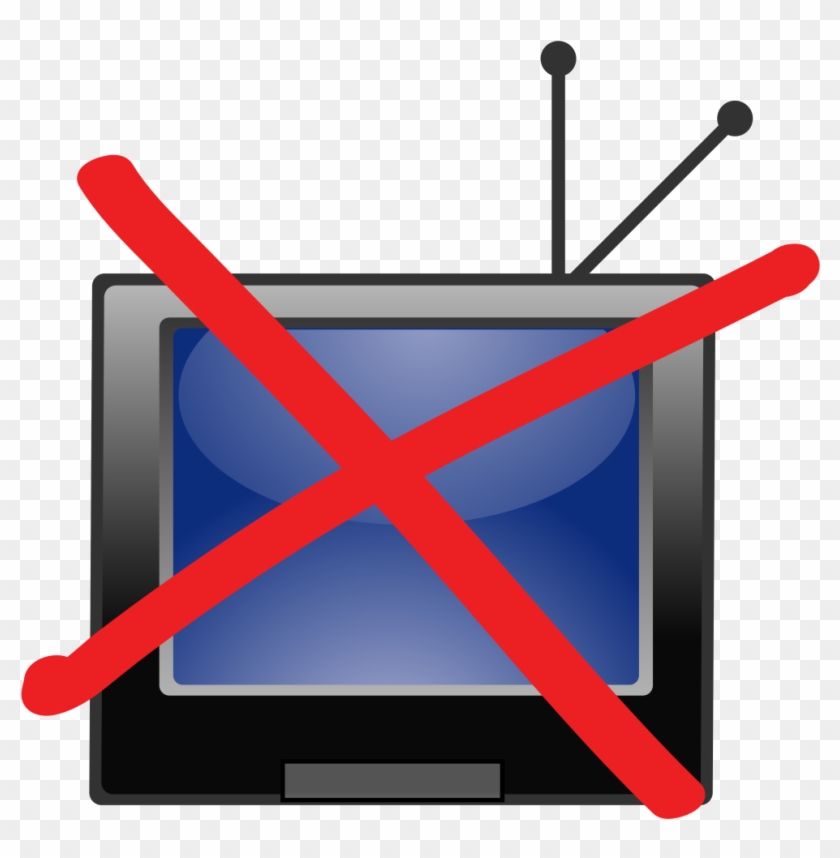 File - No-tv - Svg - No Me Gusta Ver Television Clipart #5224236