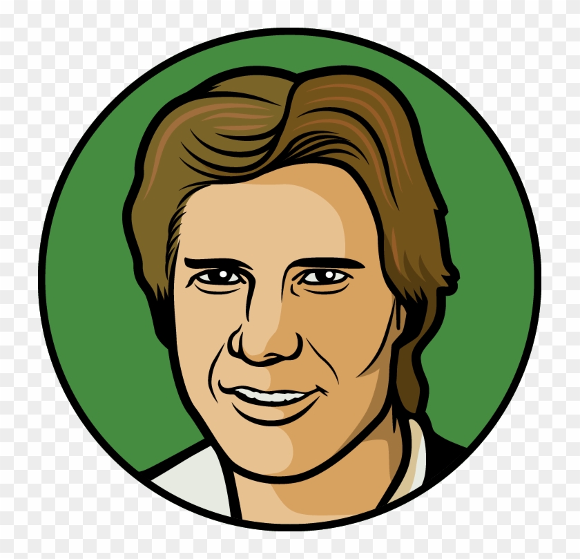Leia Drawing High Re - Draw Han Solo Easy Step Clipart #5224276