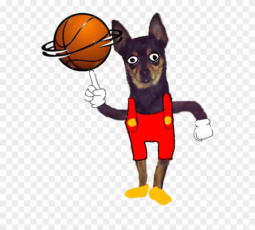 #freestyle #dog #cartoon #basketball - Streetball Clipart