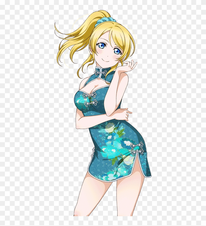 School Idol Tomodachi Cards Album 375 Ayase Eli Sr - China Dress Love Live Transparent Clipart #5224503