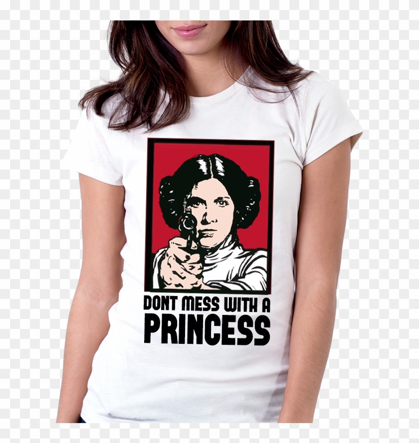 Camiseta Star Wars Guerra Nas Estrelas Princesa Leia - T Shirt Clipart #5224610
