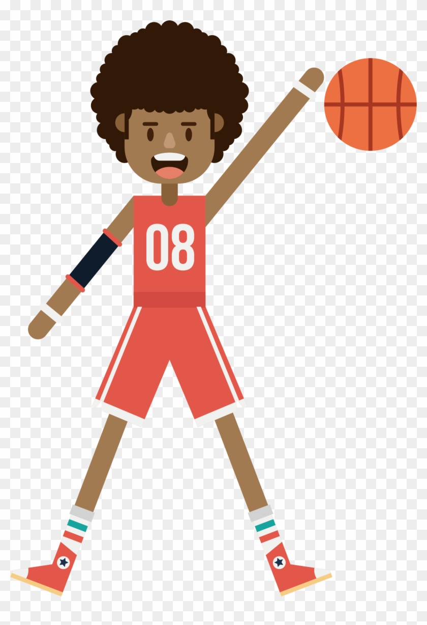 Basketball Player Athlete Transprent Png Free Download - Dibujo Basquetbol Clipart