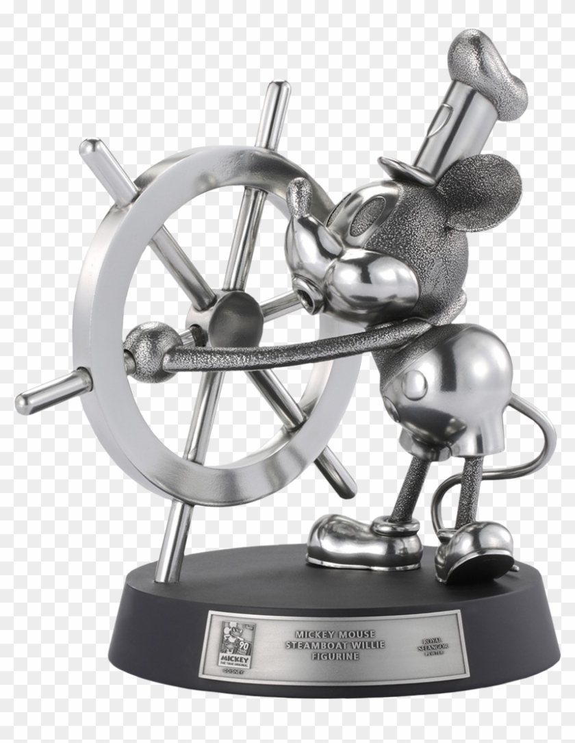 Steamboat Willie Limited Edition 12” Pewter Statue - Royal Selangor Mickey Clipart