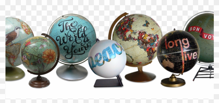 Oh The Places You Will Go - Hand Painted Globe Clipart #5225059