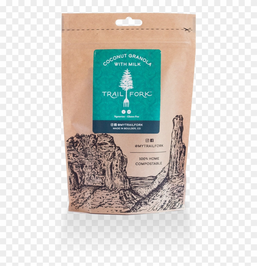 Front Label For Trailfork Coconut Almond Granola Vegan - Food Clipart #5225140