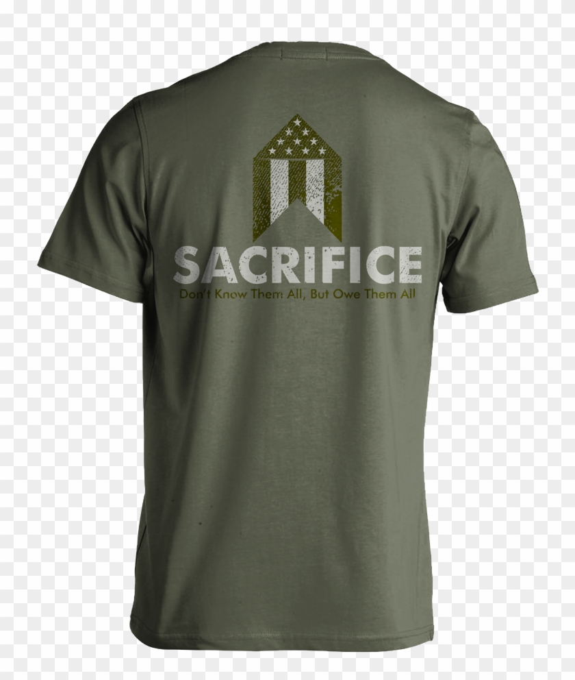 Fallen Soldier Sacrifice Military Green Shirt - T-shirt Clipart #5225239