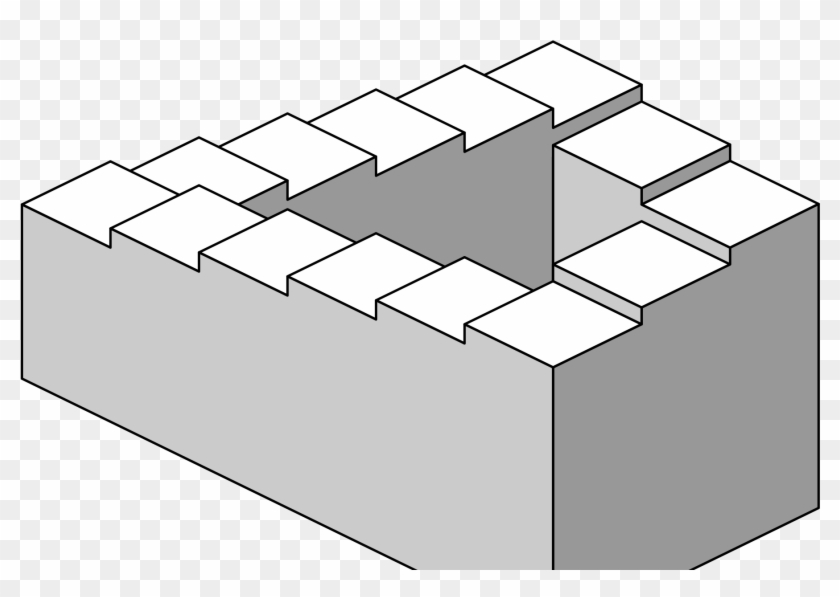 Allowing The Face Of Goodness To Surprise You - Optical Illusion Penrose Stairs Clipart #5225536