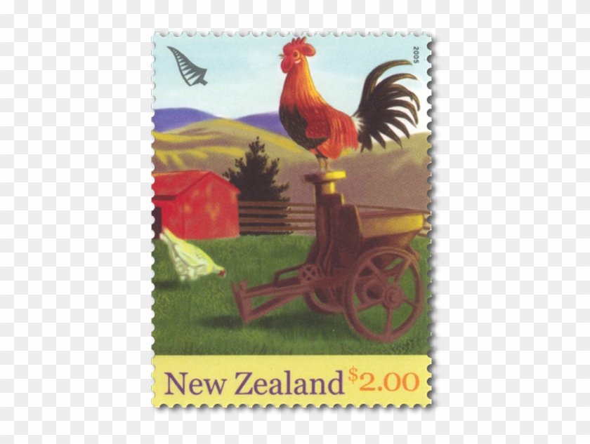 Single Stamp - Rooster Clipart #5225635