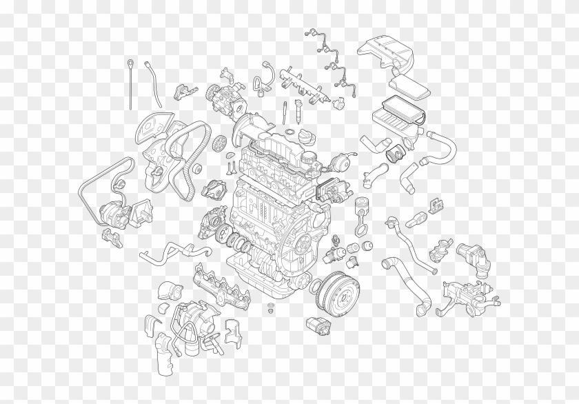 Genuine Peugeot Alternator - Illustration Clipart #5225671