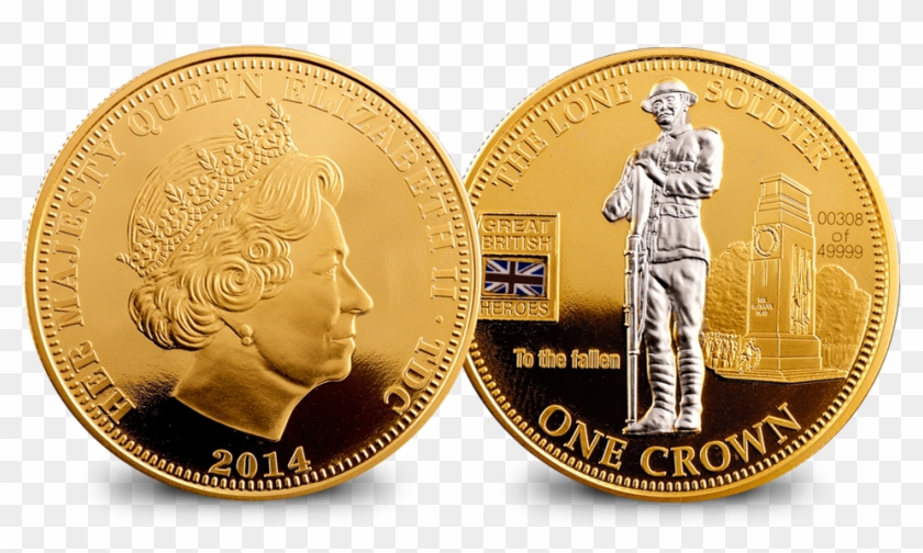 2014 Tristan Da Cunha One Crown Coin Clipart #5225675