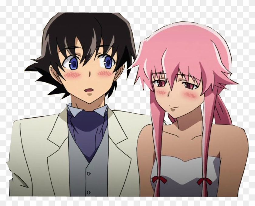 Yuno E Yuki Render , Png Download - Couple Mirai Nikki Clipart #5225924