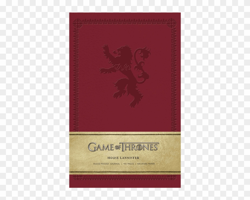 Stationery - Game Of Thrones Lannister Journal Clipart #5226614