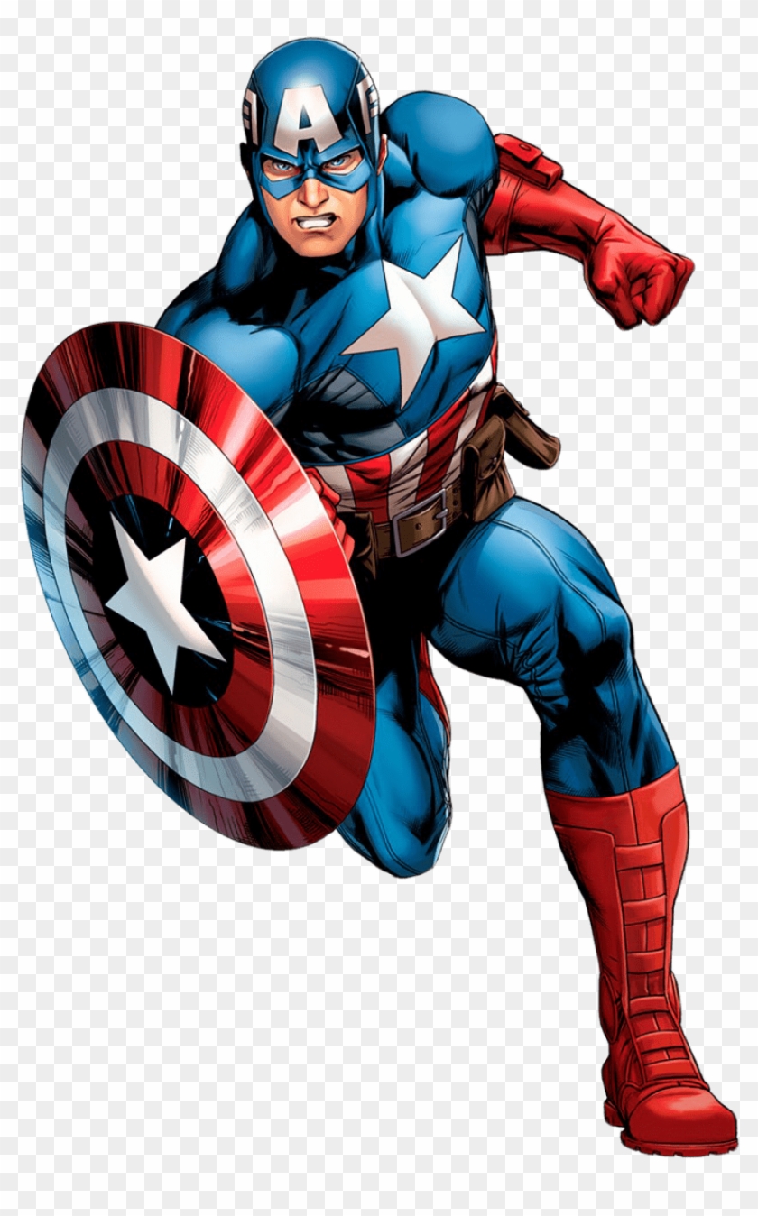 Captain America Transparent Png Images - Captain America Cartoon Png Clipart