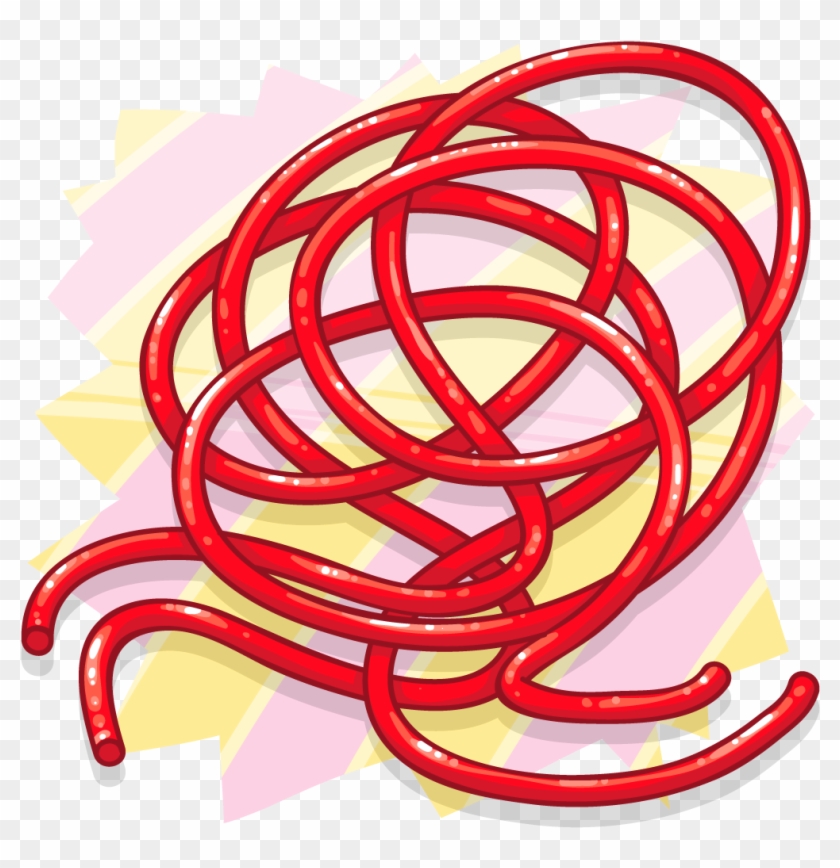 Strawberry Laces - Strawberry Laces Clipart - Png Download