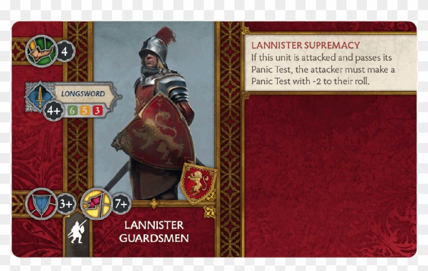 Game Of Thrones Lannister Guardsmen Guards Regiment - House Lannister Clipart #5226908