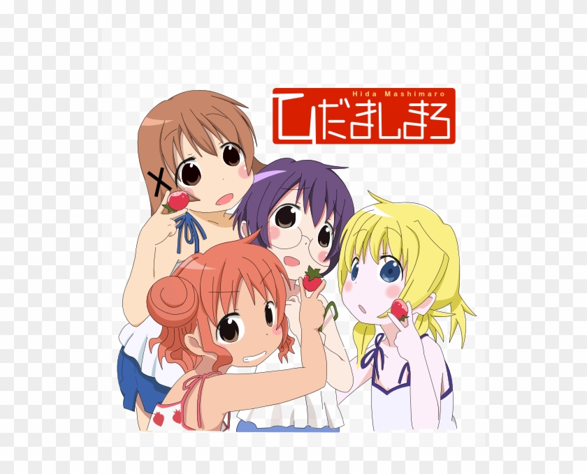 Hiro, Miyako, Sae, And Yuno Drawn By - Ichigo Mashimaro Clipart