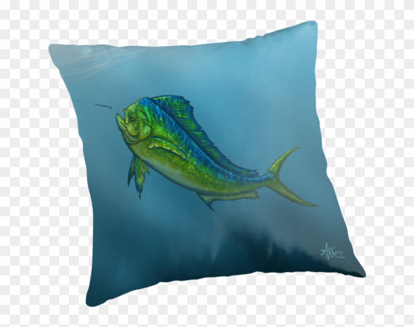 Throw Pillow ••• "el Dorado" Mahi Mahi - Cushion Clipart #5228123