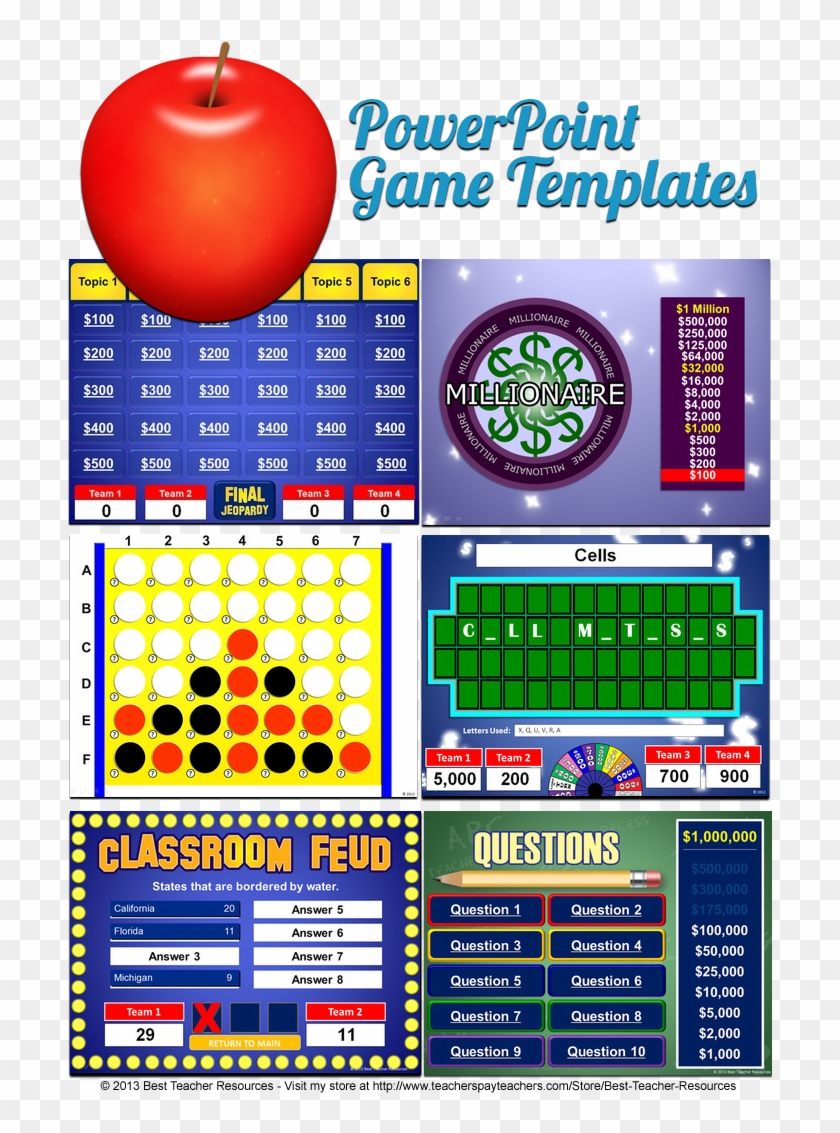 Powerpoint Game Templates That Play Just Like Your - Powerpoint Game Templates Clipart