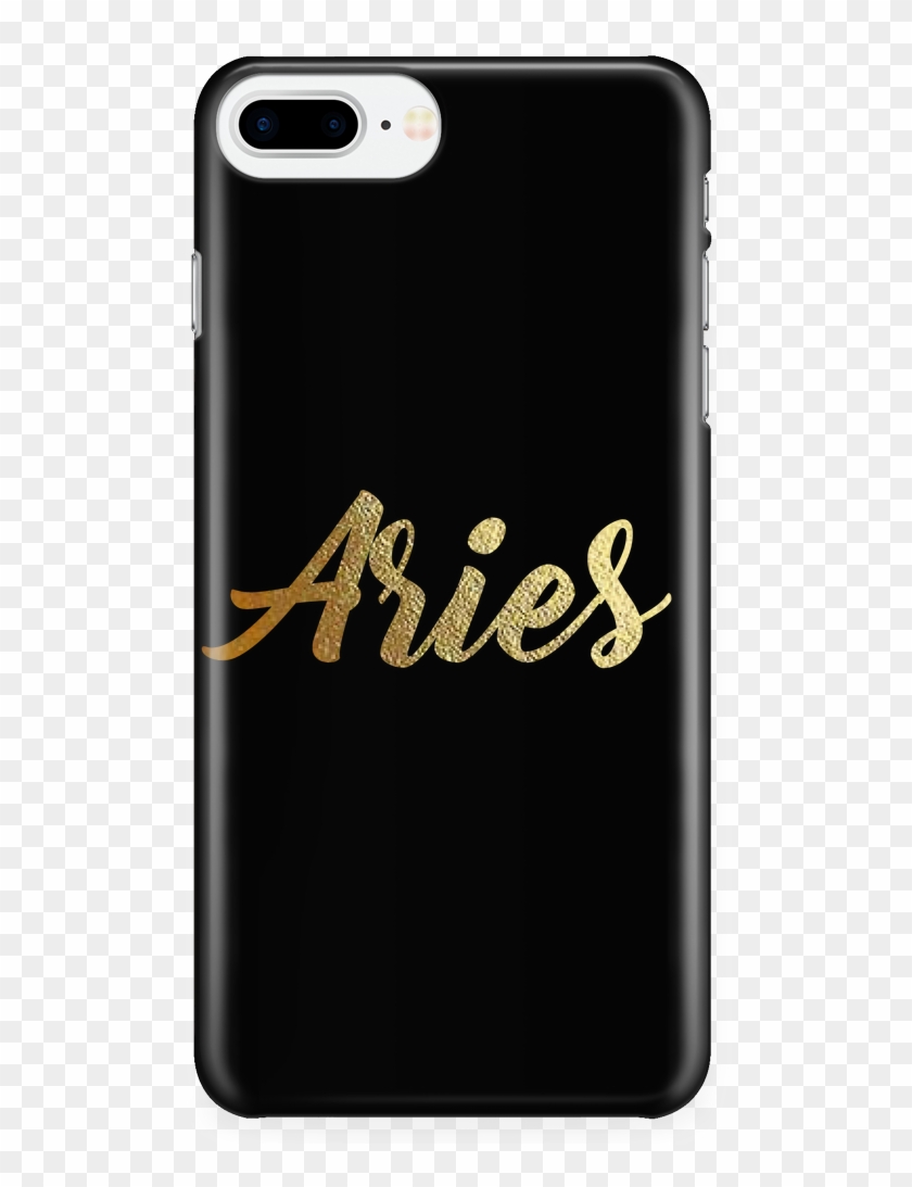 Aries Gold Lettering Iphone 7 Plus/7s Plus Phone Case - Iphone Clipart #5228399