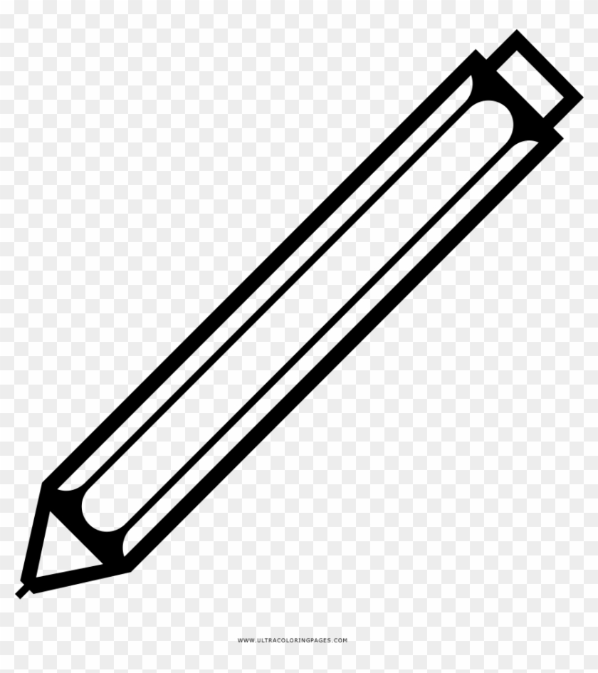 Mechanical Pencil Coloring Page Clipart