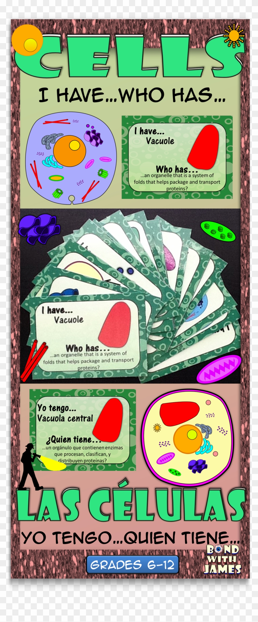 Review Cell Structures With The Cells I Have Who Has - Cartoon Clipart