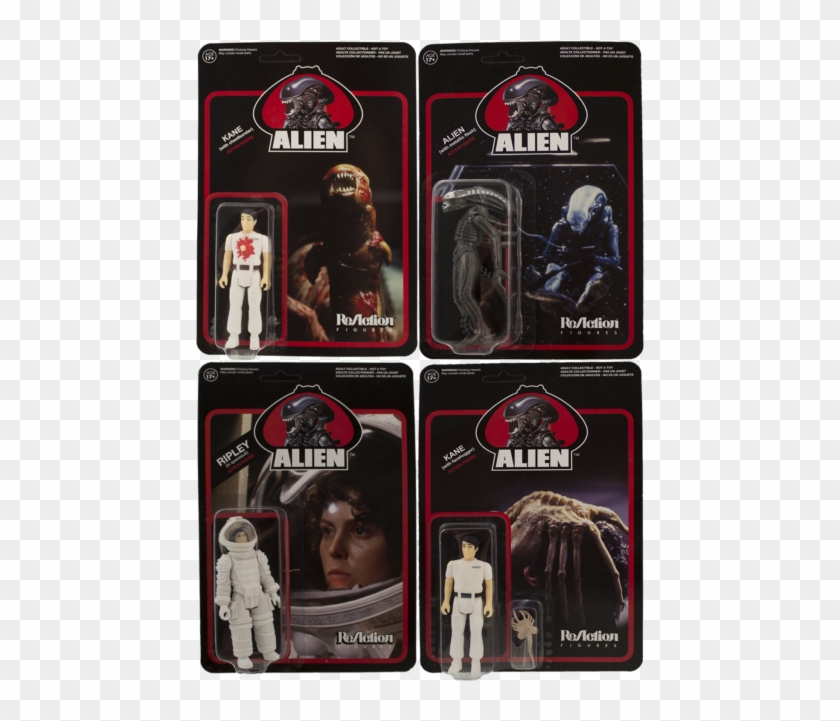 Alien 1979 Movie ~ Reaction Figures ~ Set Of 4 ~ Ripley, - Action Figure Clipart