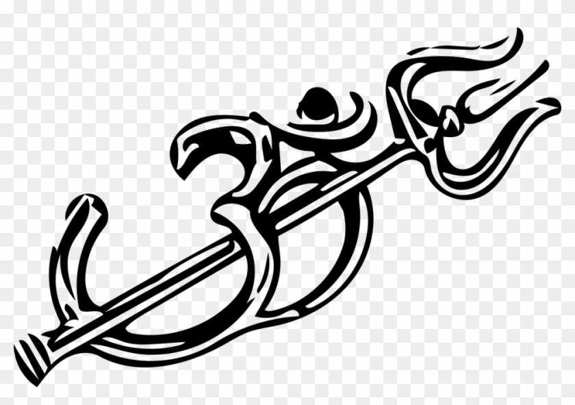 Hinduism Symbol Png - Om Black And White Clipart