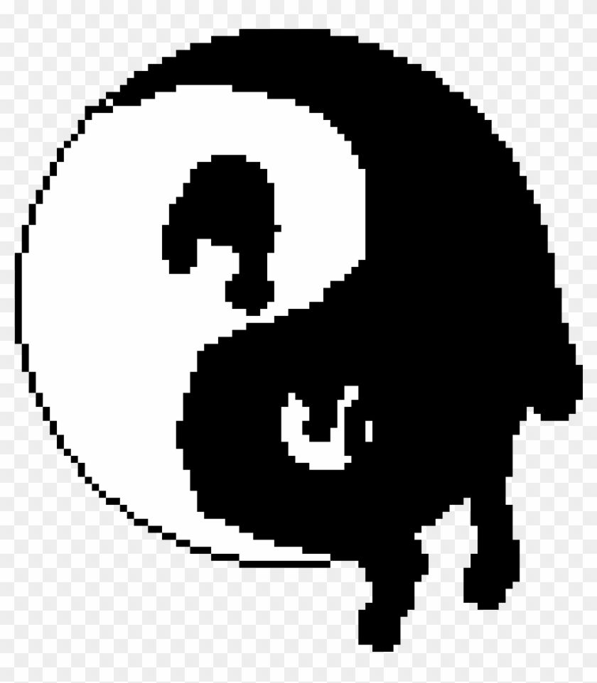 Inky Yin Yang - Dark Blue Pokeball Clipart #5229524