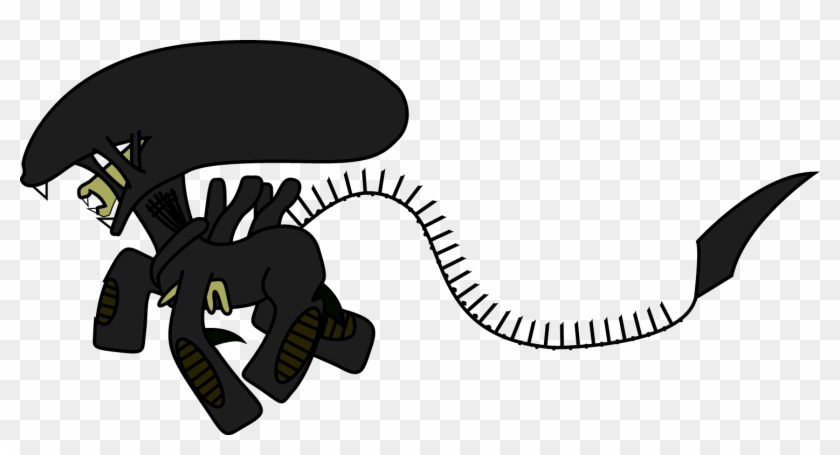 Ellen Ripley Black Cartoon Black And White Fictional - My Little Pony Xenomorph Clipart