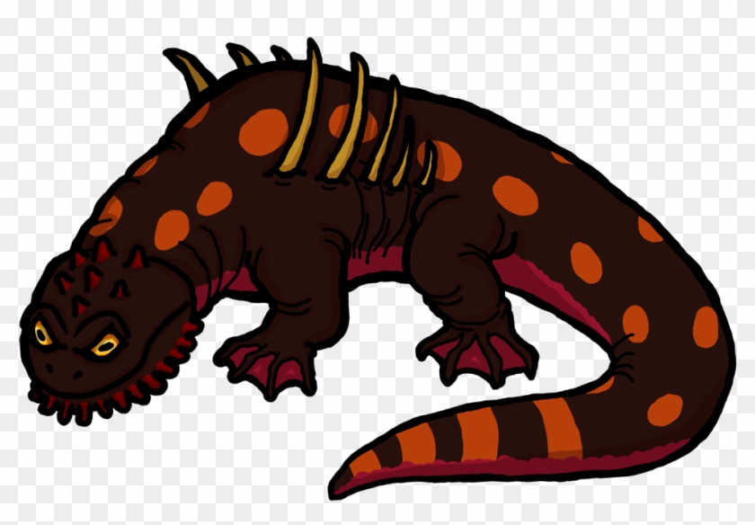 Also Have A Salamander Kaiju Without The Obscuring - Salamander Kaiju Clipart #5230692