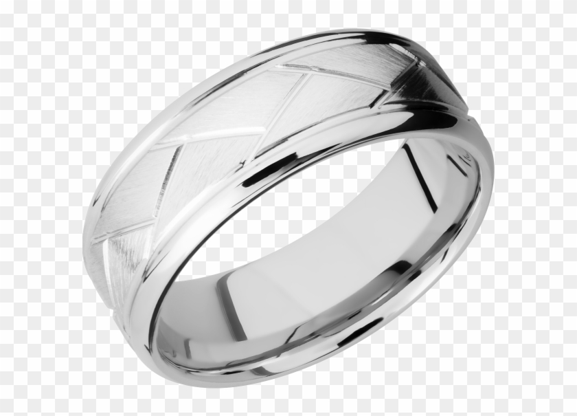 Cobalt Chrome 8mm Band Cc8bflatweave - Titanium Ring Clipart #5230804