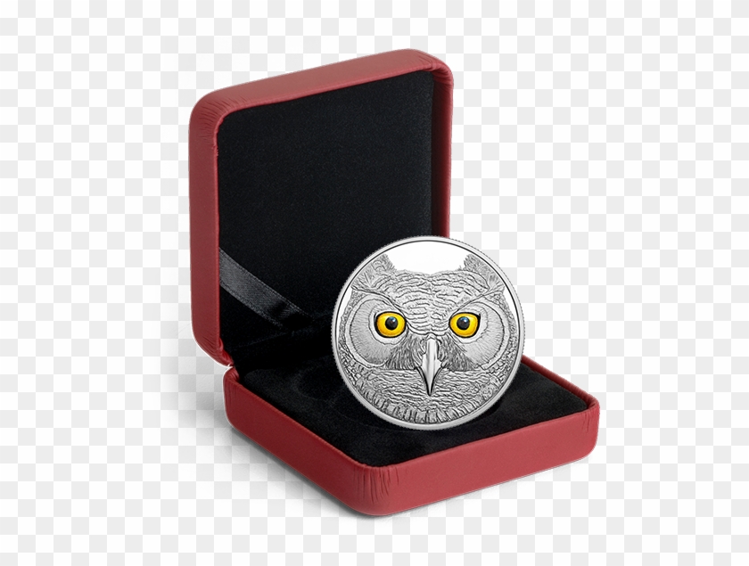 *the Great Horned Owl - Canadian Silver Coin 2017 Year Of The Rooster Clipart