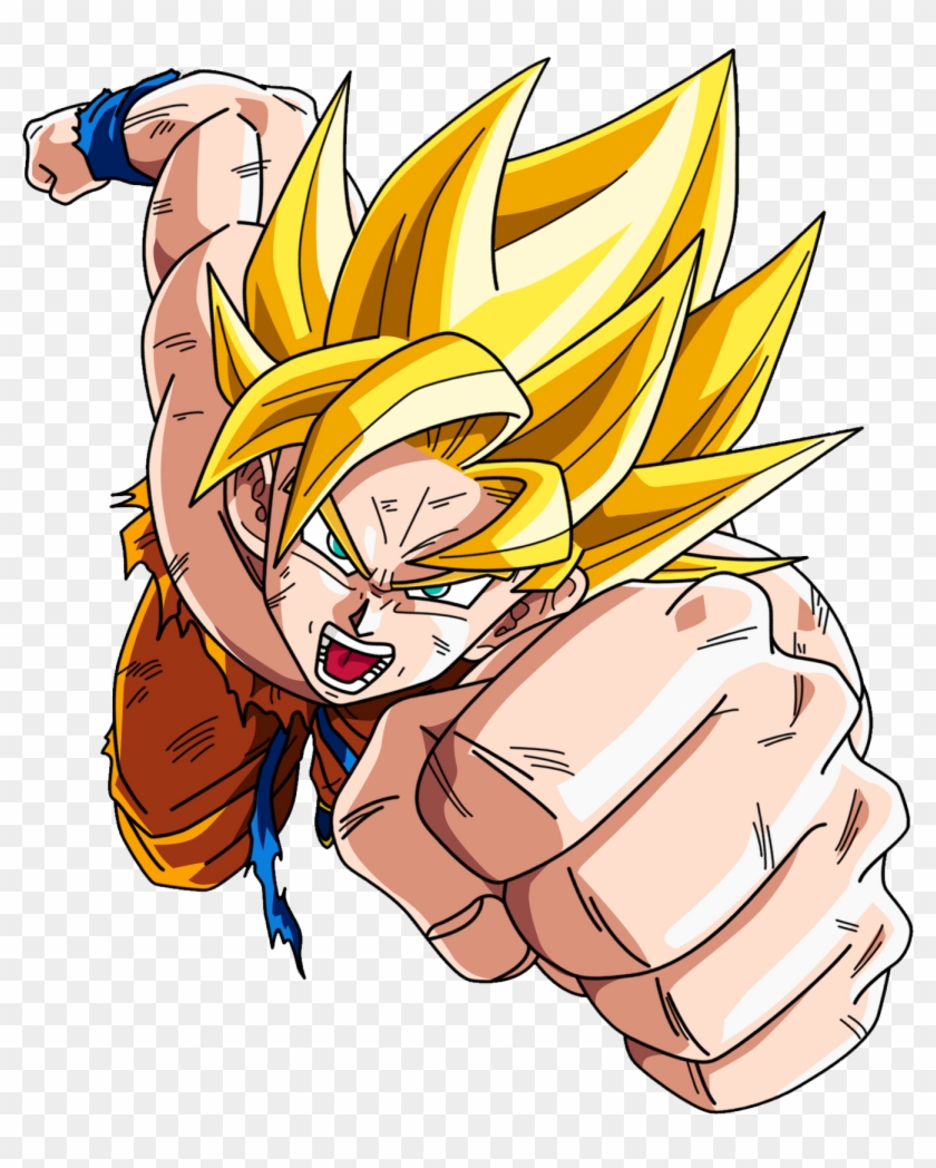 Goku - Goku Saindo Da Parede Clipart #5231738