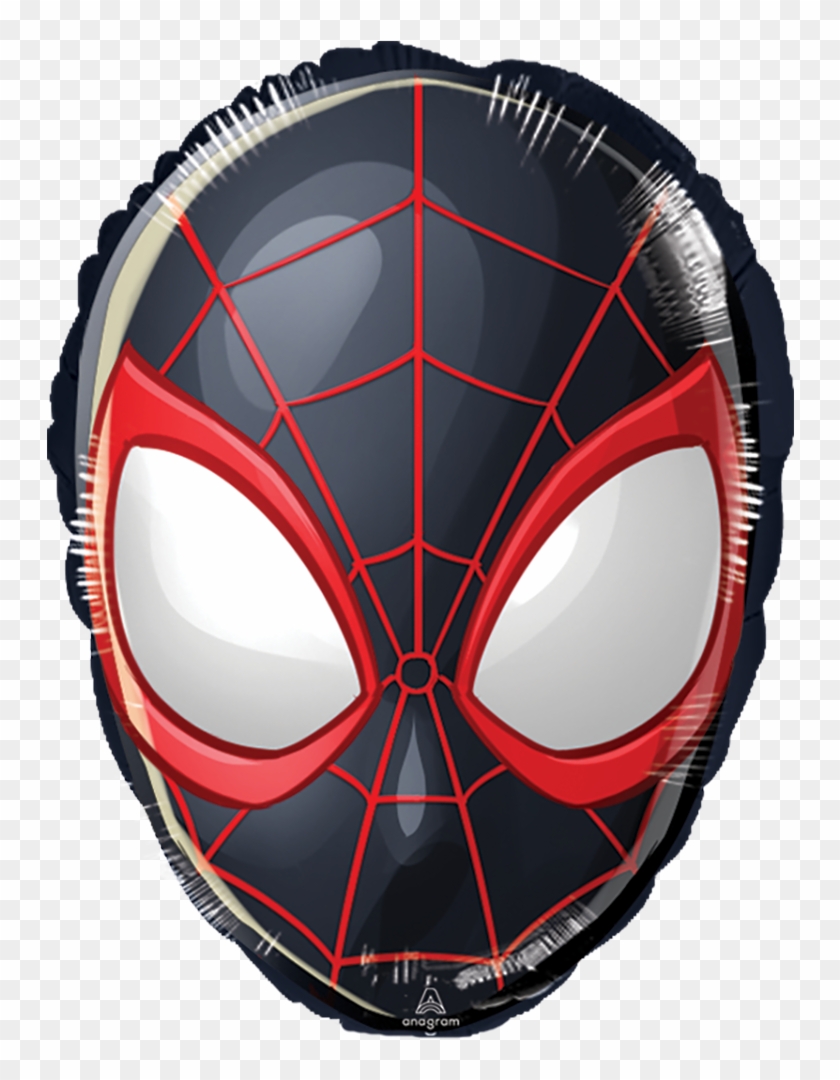 Marvel Spiderman Miles Mask - Miles Morales Head Clipart #5232362