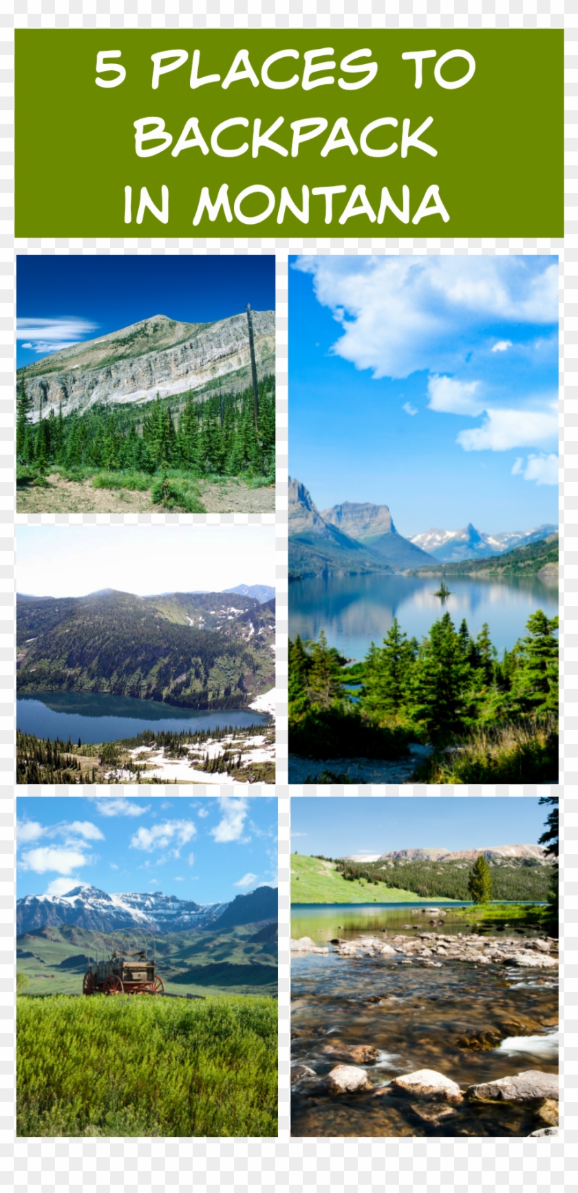 Transparent Lake Montana - Mount Scenery Clipart