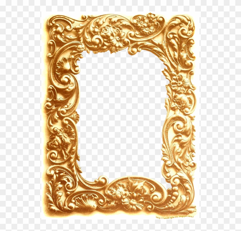Ornate Gold Frame - Motif Clipart