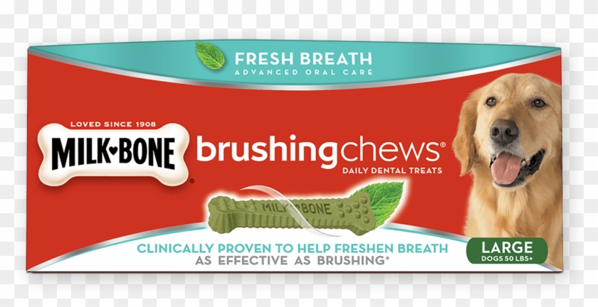 Dog Dental Treats For Strong Bones - Milk Bone Brushing Chews Clipart #5233879