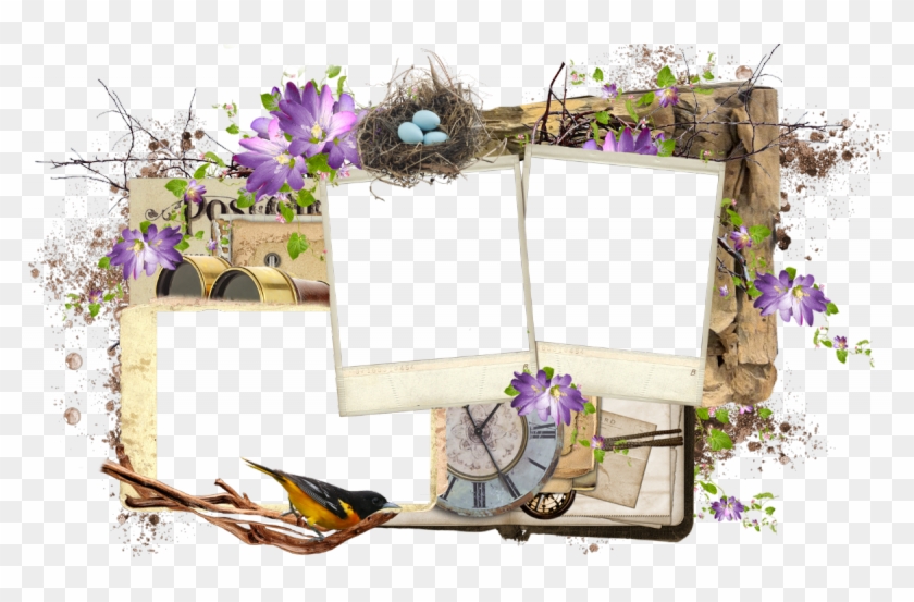 Frame Pngs - Frame 4 Photos Png Clipart