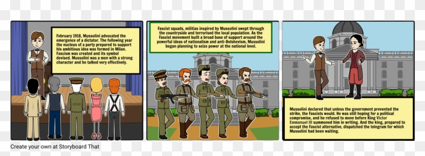Mussolini - Cartoon Clipart