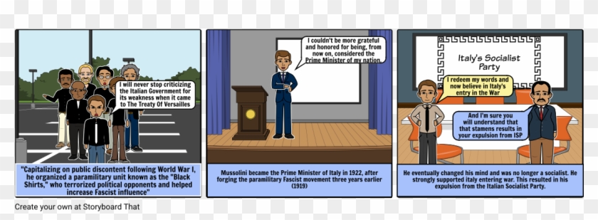 Benito Mussolini Rise To Power - Cartoon Clipart #5234184